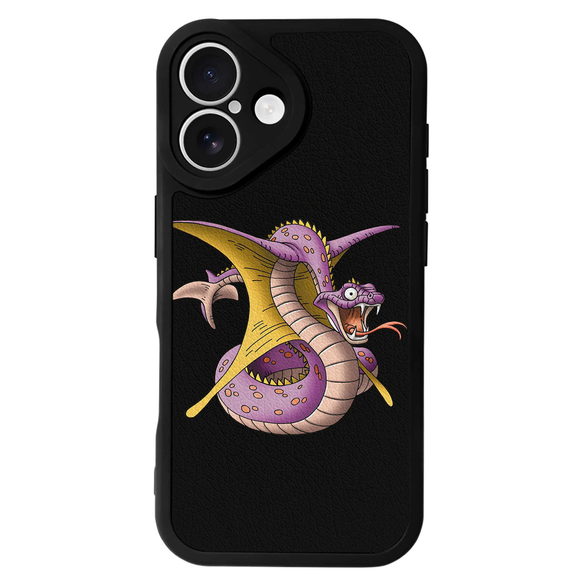 （画像用） ドラゴンクエスト Doragon Kuesuto Dragon Quest 【iPhone 16シリーズ対応】シリコンスマホケース（レザー調） 材質：シリコン
